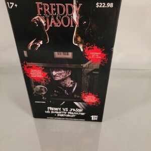 Gemmy‎ Freddy vs Jason LED Silhouette Projection Short Circuit 6 Images New
